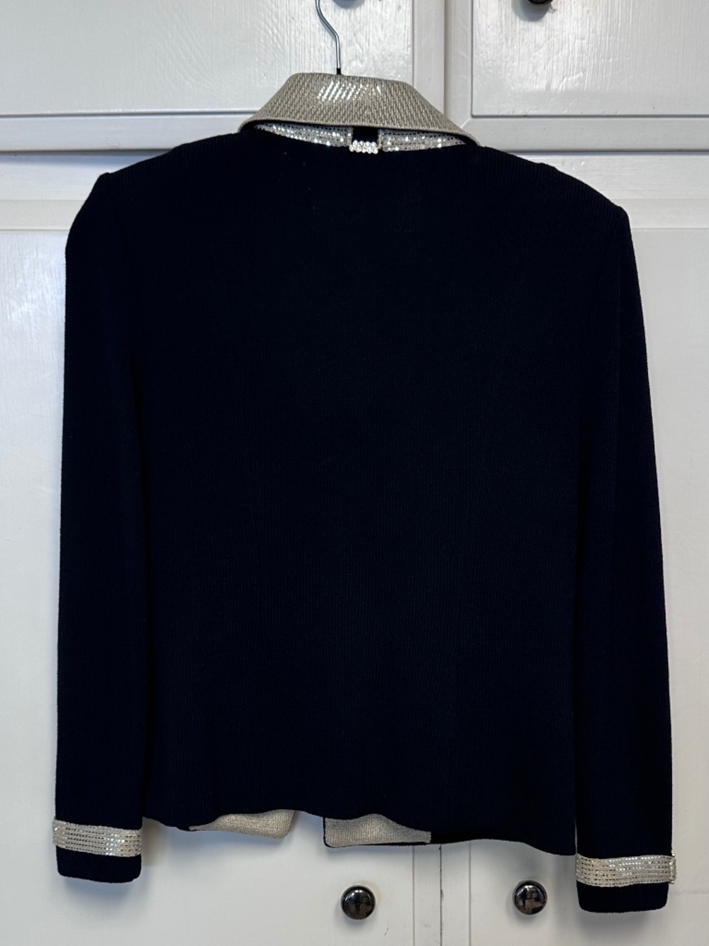 St. John Evening by Marie Gray Knit Jacket and St John basic skirt Black/Black - Picture 12 of 16